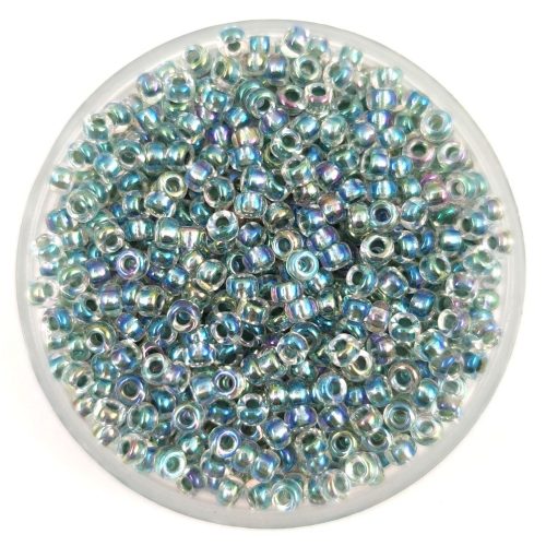 Miyuki Japanese Round Seed Bead - 263 - Sea Foam Lined Crystal AB - size:11/0