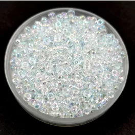   Miyuki Japanese Round Seed Bead - 269L - Ice Blue Lined Crystal AB - size:11/0