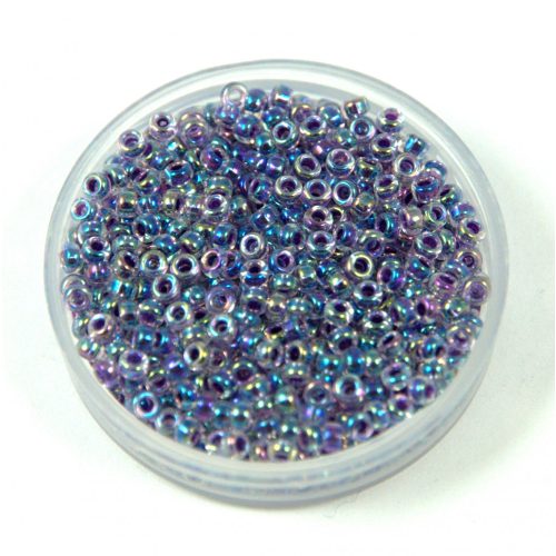 Miyuki Japanese Round Seed Bead - 274 - Amethyst Lined Crystal ABl - size:11/0