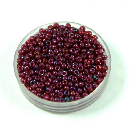 Miyuki Japanese Round Seed Bead - 313 - Cranberry Gold Luster - size:11/0