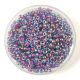Miyuki Japanese Round Seed Bead - 340 - Hot Pink Lined Aqua AB - size:11/0