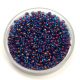 Miyuki Japanese Round Seed Bead - 346 - Fuchsia Lined Aqua - size:11/0