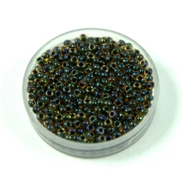   Miyuki Japanese Round Seed Bead - 349 - Navy Lined Topas - size:11/0