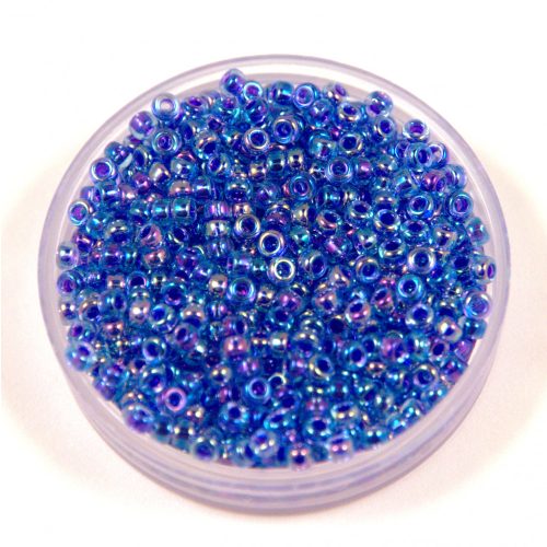 Miyuki Japanese Round Seed Bead - 353 - Cobalt Lined Sapphire AB - size:11/0
