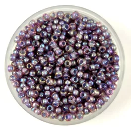   Miyuki Japanese Round Seed Bead - 360 -Lined Light Amethyst AB - size:11/0