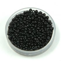   Miyuki Japanese Round Seed Bead - 401 - Opaque Black - size:11/0 - 30g