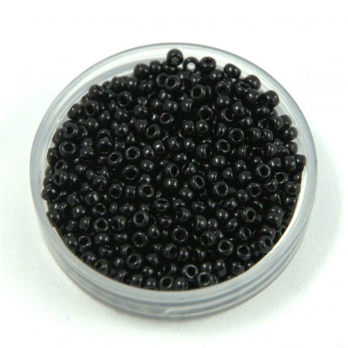 Miyuki Japanese Round Seed Bead - 401 - Opaque Black - size:11/0