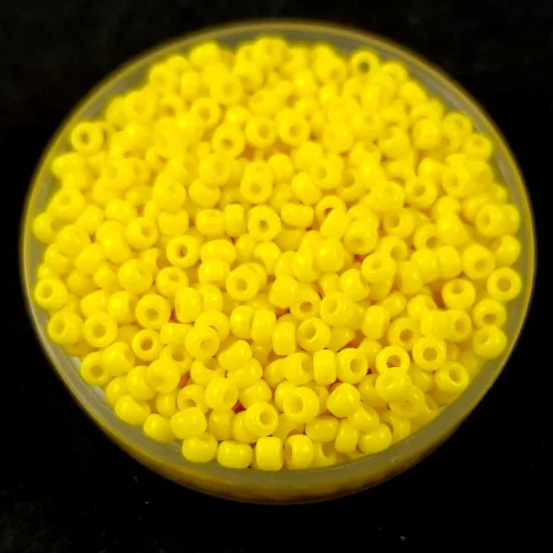 Miyuki kásagyöngy - 404d - Opaque Dark Yellow - méret:11/0 - 100g-AKCIOS