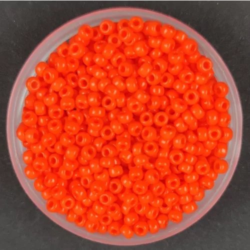 Miyuki Japanese Round Seed Bead - 406 - Opaque Orange- size:11/0