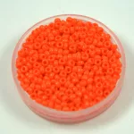Miyuki Japanese Round Seed Bead - 406 - Opaque Orange- size:11/0