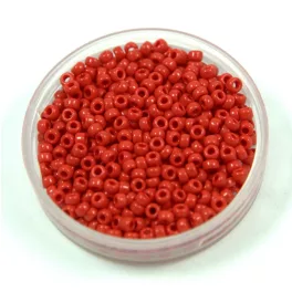   Miyuki Japanese Round Seed Bead - 408 - Opaque Dark Red - size:11/0 - 30g