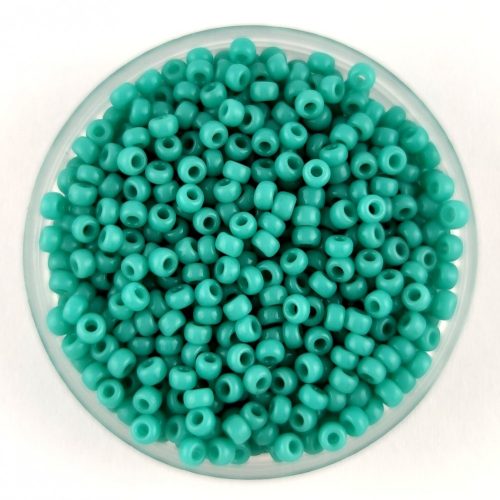 Miyuki Japanese Round Seed Bead - 412 - Opaque Turquoise Green - size:11/0 - 30g