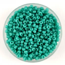   Miyuki Japanese Round Seed Bead - 412 - Opaque Turquoise Green - size:11/0 - 30g