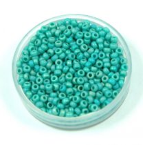   Miyuki Japanese Round Seed Bead - 412fr - Rainbowos Matte Turquoise Green - size:11/0 - 30g