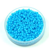   Miyuki Japanese Round Seed Bead - 413 - Opaque Turquoise Blue - size:11/0 - 30g