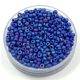 Miyuki Japanese Round Seed Bead -  414fr - Rainbow Matte Opaque Cobalt - size:11/0