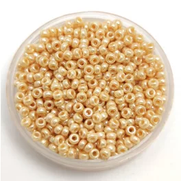   Miyuki Japanese Round Seed Bead - 442 - Opaque Beige Ceylon - size:11/0