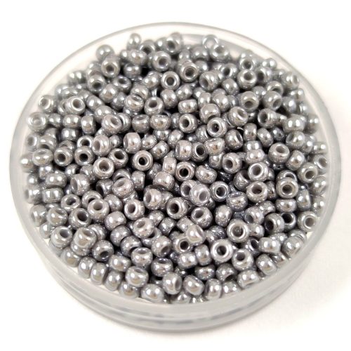 Miyuki Japanese Round Seed Bead - 443 - Opaque Gray Luster - size:11/0 - 30g