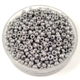   Miyuki Japanese Round Seed Bead - 443 - Opaque Gray Luster - size:11/0
