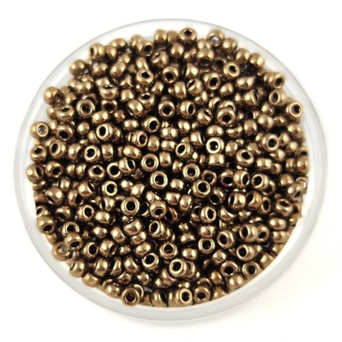 Miyuki Japanese Round Seed Bead - 457 - Metallic Dark Bronze - size:11/0