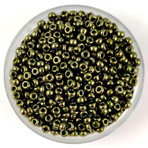 Miyuki Japanese Round Seed Bead - 459 - Metallic Olive - size:11/0