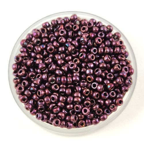 Miyuki Japanese Round Seed Bead - 460 - Metallic Dark Raspberry - size:11/0