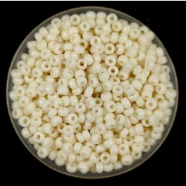   Miyuki Japanese Round Seed Bead - 491 - Opaque Ivory - size:11/0