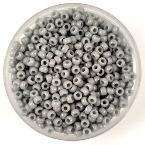Miyuki Japanese Round Seed Bead - 498 - Opaque Cement Gray - size:11/0