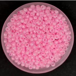   Miyuki Japanese Round Seed Bead - 518 - Ceylon Soft Baby Pink - size:11/0