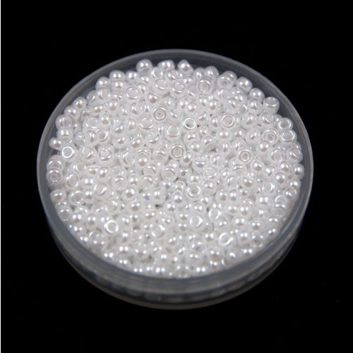 Miyuki Japanese Round Seed Bead - 528 - Ceylon Pearl White - size:11/0 - 30g
