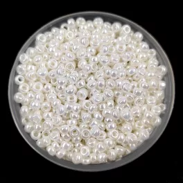   Miyuki Japanese Round Seed Bead - 591 - Ceylon Ivory Pearl - size:11/0
