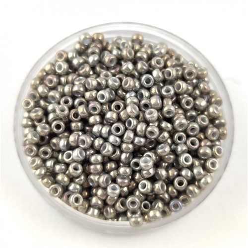 Miyuki Japanese Round Seed Bead - 1865 - Opaque Grey Luster - size:11/0