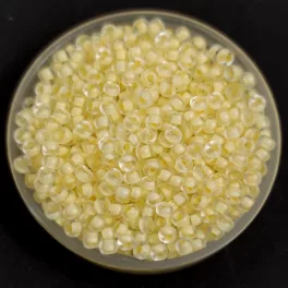  Miyuki Japanese Round Seed Bead - 1921 - Semi Frosted Yellow Lined Crystal - size:11/0