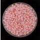 Miyuki Japanese Round Seed Bead - 1923 - Semi Frosted Pale Pink Lined Crystal - size:11/0