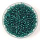 Miyuki Japanese Round Seed Bead - 1933 - Semi-Frosted Emerald Lined Grey - size:11/0
