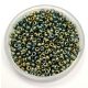Miyuki Japanese Round Seed Bead - 1958 - Metallic Olive Green Iris - size:11/0