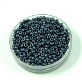   Miyuki Japanese Round Seed Bead - 2001 - Matte Gunmetal - size:11/0 - 30g