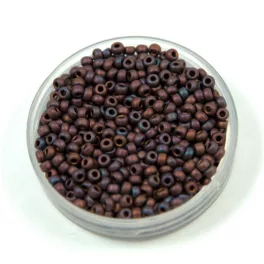   Miyuki Japanese Round Seed Bead - 2005 - Matte Metallic Copper Iris - size:11/0