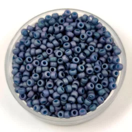   Miyuki Japanese Round Seed Bead - 2030 - Metallic Matte Blue Lilac - size:11/0