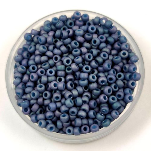 Miyuki Japanese Round Seed Bead - 2030 - Metallic Matte Blue Lilac - size:11/0
