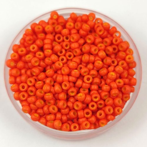 Miyuki Japanese Round Seed Bead - 2042 - Matt Fall Orange - méret:11/0