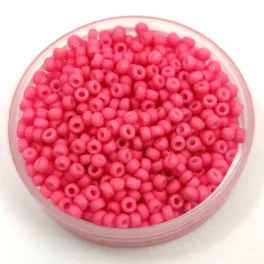   Miyuki Japanese Round Seed Bead - 2045 - Matt Bright Pink - size:11/0