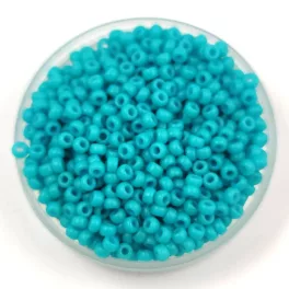   Miyuki Japanese Round Seed Bead - 2050 - Matte Opaque Turquoise Green - size:11/0
