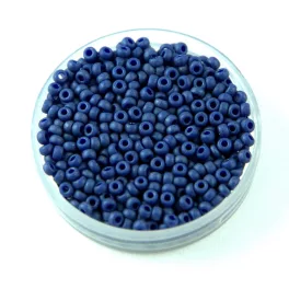   Miyuki Japanese Round Seed Bead - 2075 - Matte Cobalt Luster - size:11/0