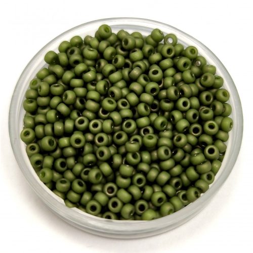 Miyuki Japanese Seed Bead - 2318 - Matte Opaque Olive - méret: 11/0