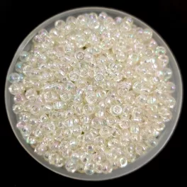   Miyuki Japanese Round Seed Bead - 2442 - Crystal Ivory Gold Luster - size:11/0