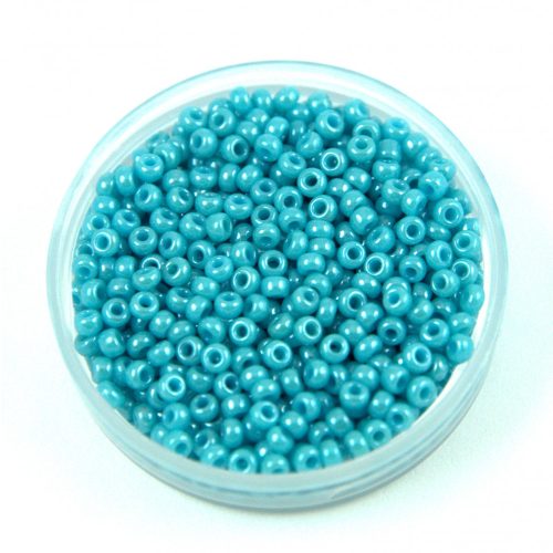 Miyuki Japanese Round Seed Bead - 2470 - Opaque Turquoise Green Luster - size:11/0 - 30g