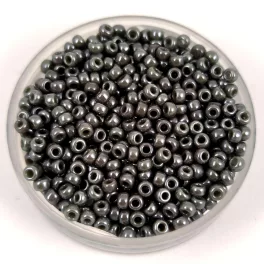   Miyuki Japanese Round Seed Bead - 2479 - Opaque Smoke Luster - size:11/0