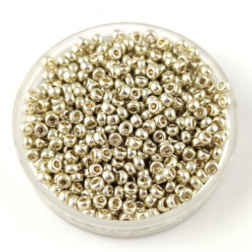 Miyuki Japanese Round Seed Bead - 4201 - Galvanized Silver Duracoat - size:11/0