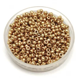   Miyuki Japanese Round Seed Bead - 94204 - Galvanized Champagne Duracoat - size:11/0 - 30g